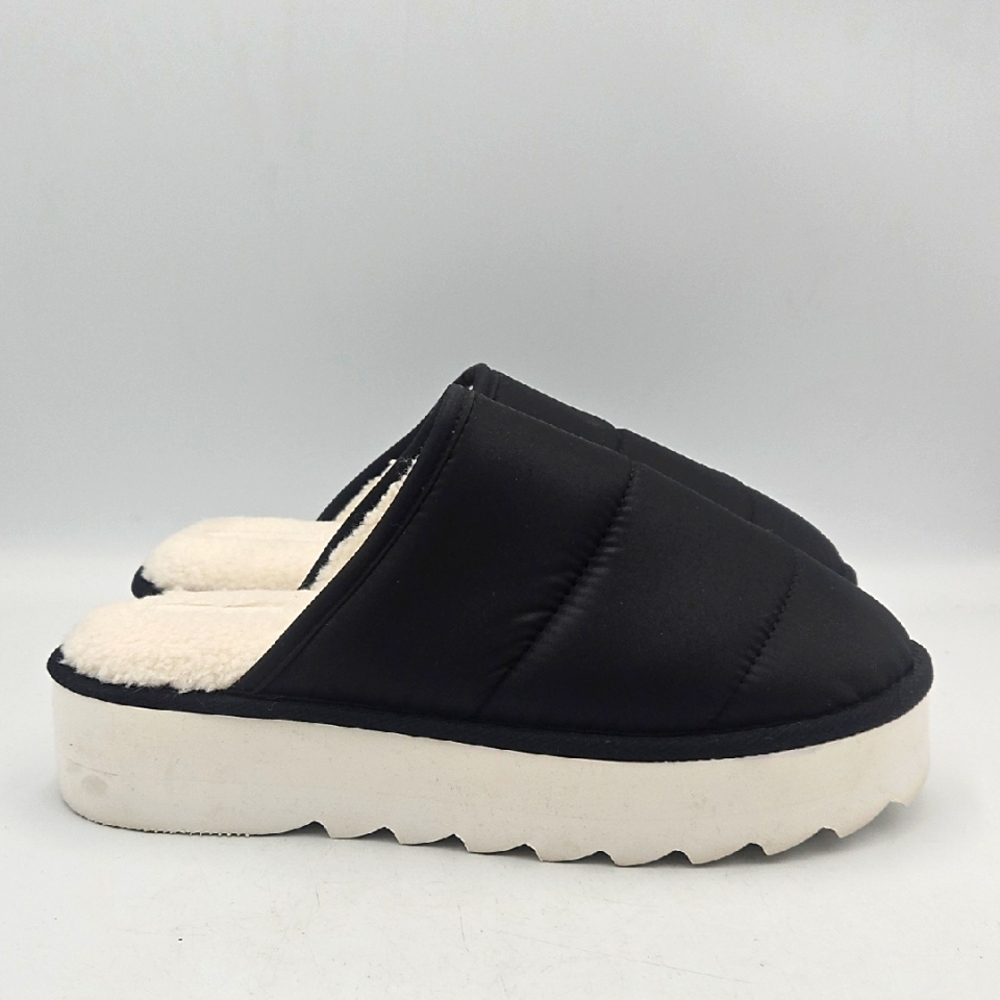 Maeve Black and White Slip-On Shoes